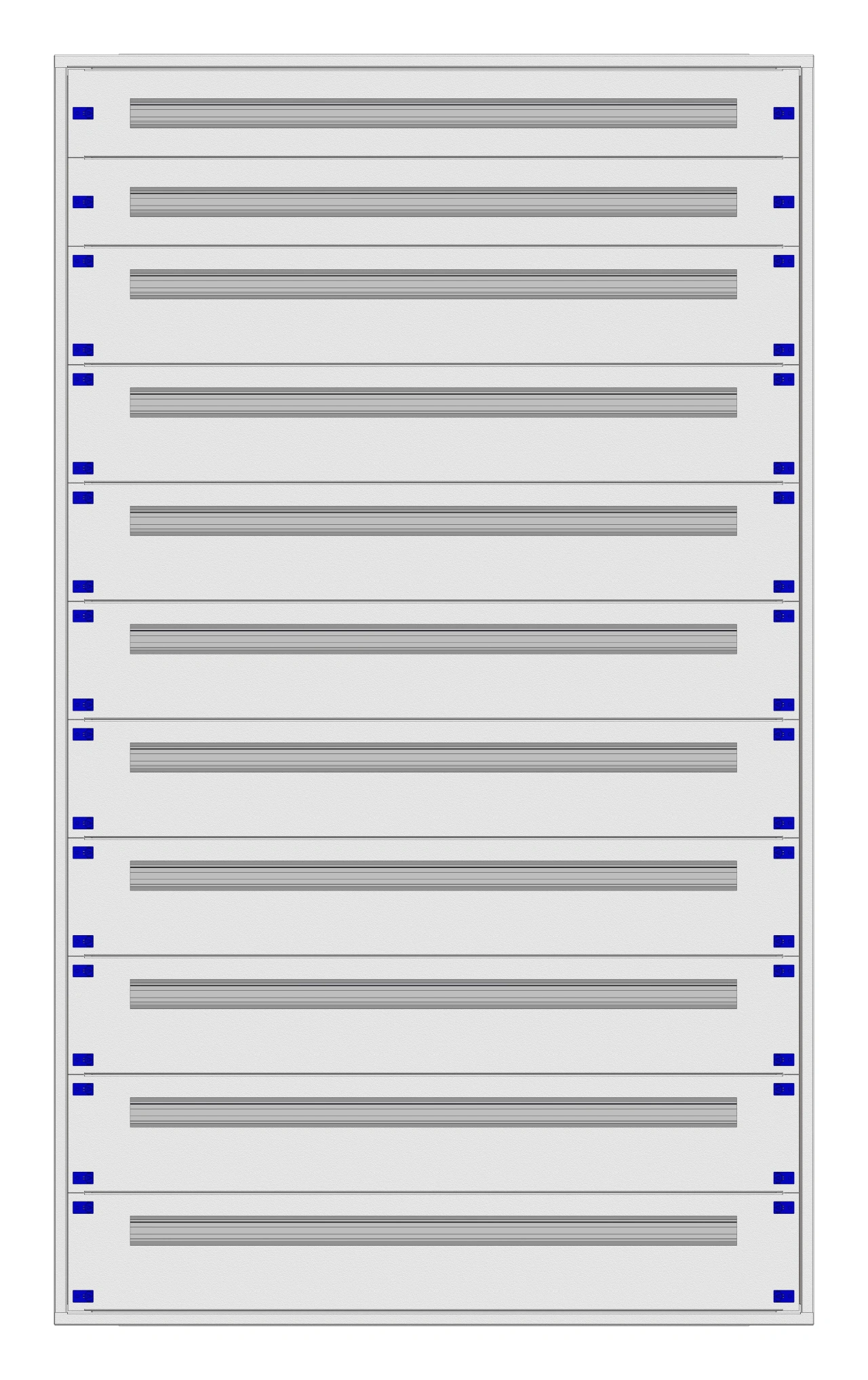 Distribution board insert KVN 60mm, 5-42K, 11-rows