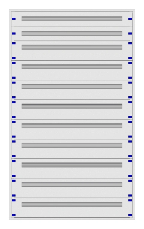 Distribution board insert KVN 60mm, 5-42K, 11-rows