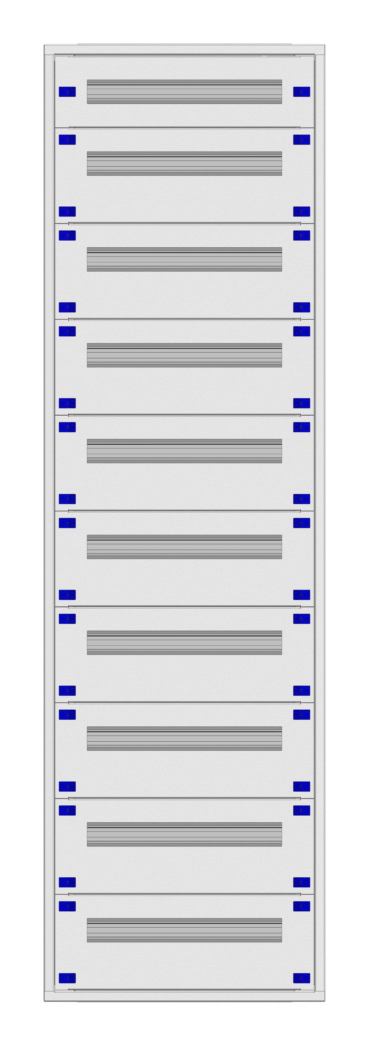 Distribution board insert KVN 40mm, 2-39K, 10-rows