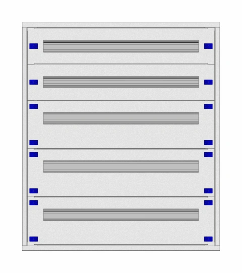 Distribution board insert KVN 40mm, 3-18K, 5-rows
