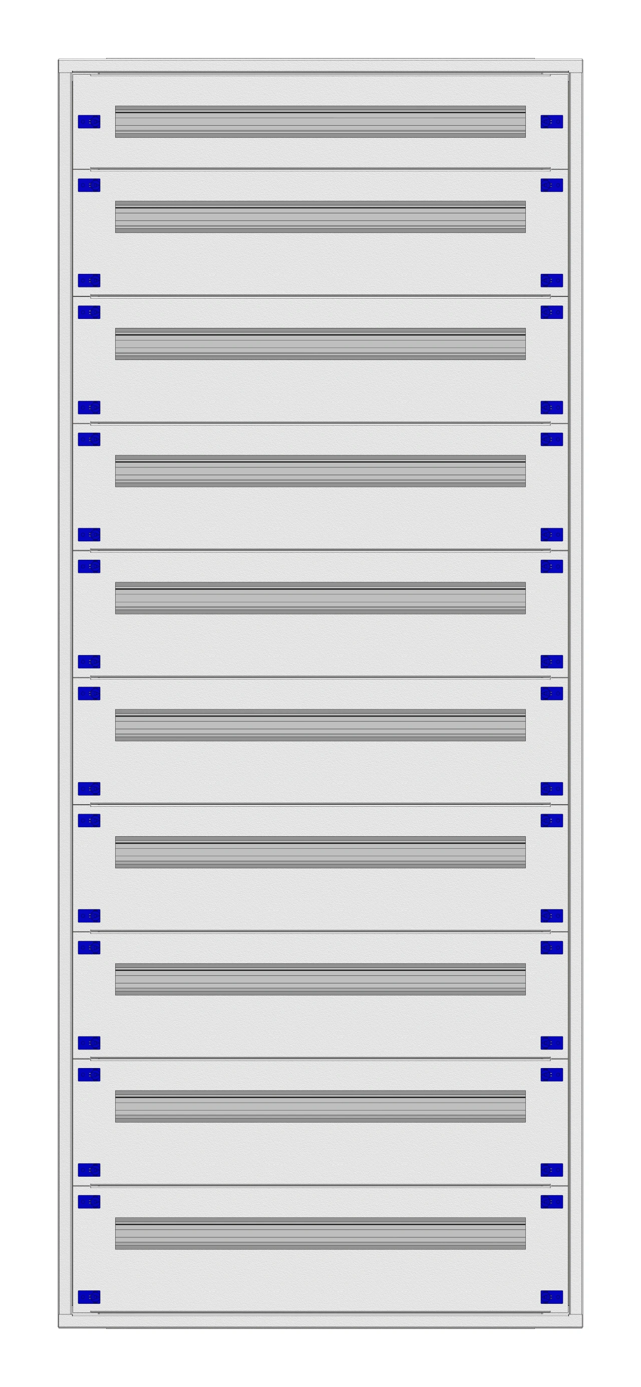 Distribution board insert KVN 40mm, 3-39K, 10-rows