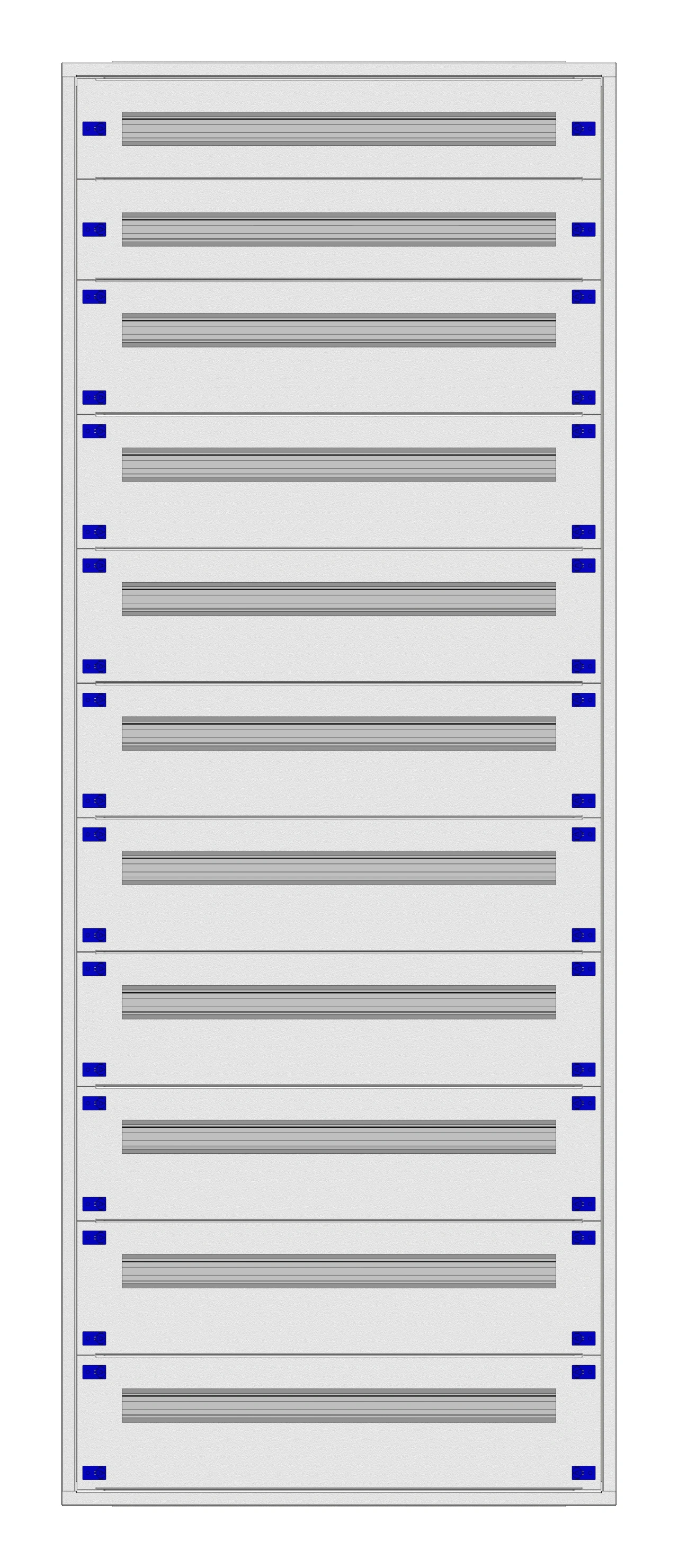 Distribution board insert KVN 40mm, 3-42K, 11-rows