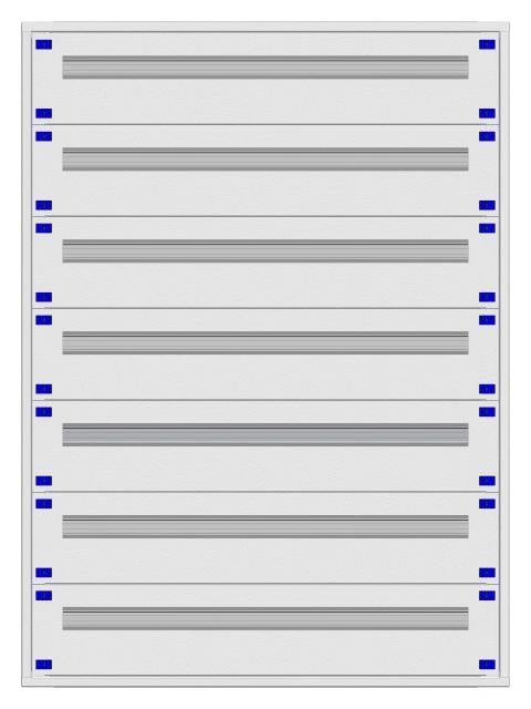 Distribution board insert KVN 40mm, 4-28K, 7-rows