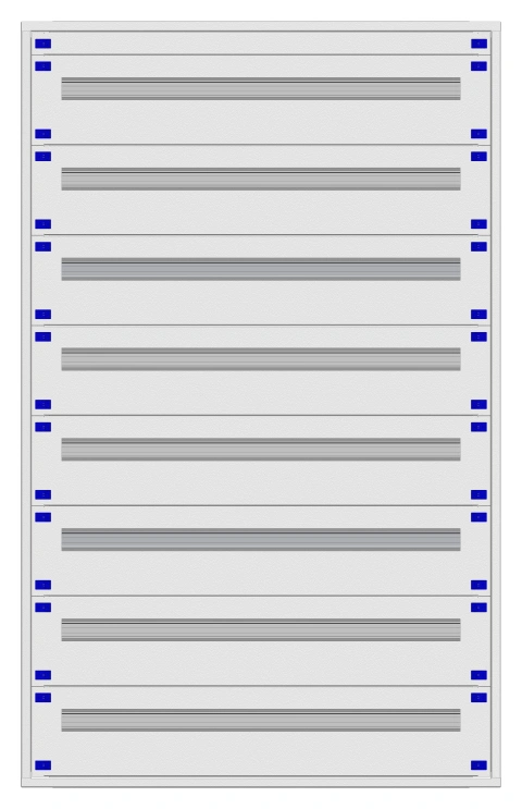 Distribution board insert KVN 40mm, 4-33K, 8-rows