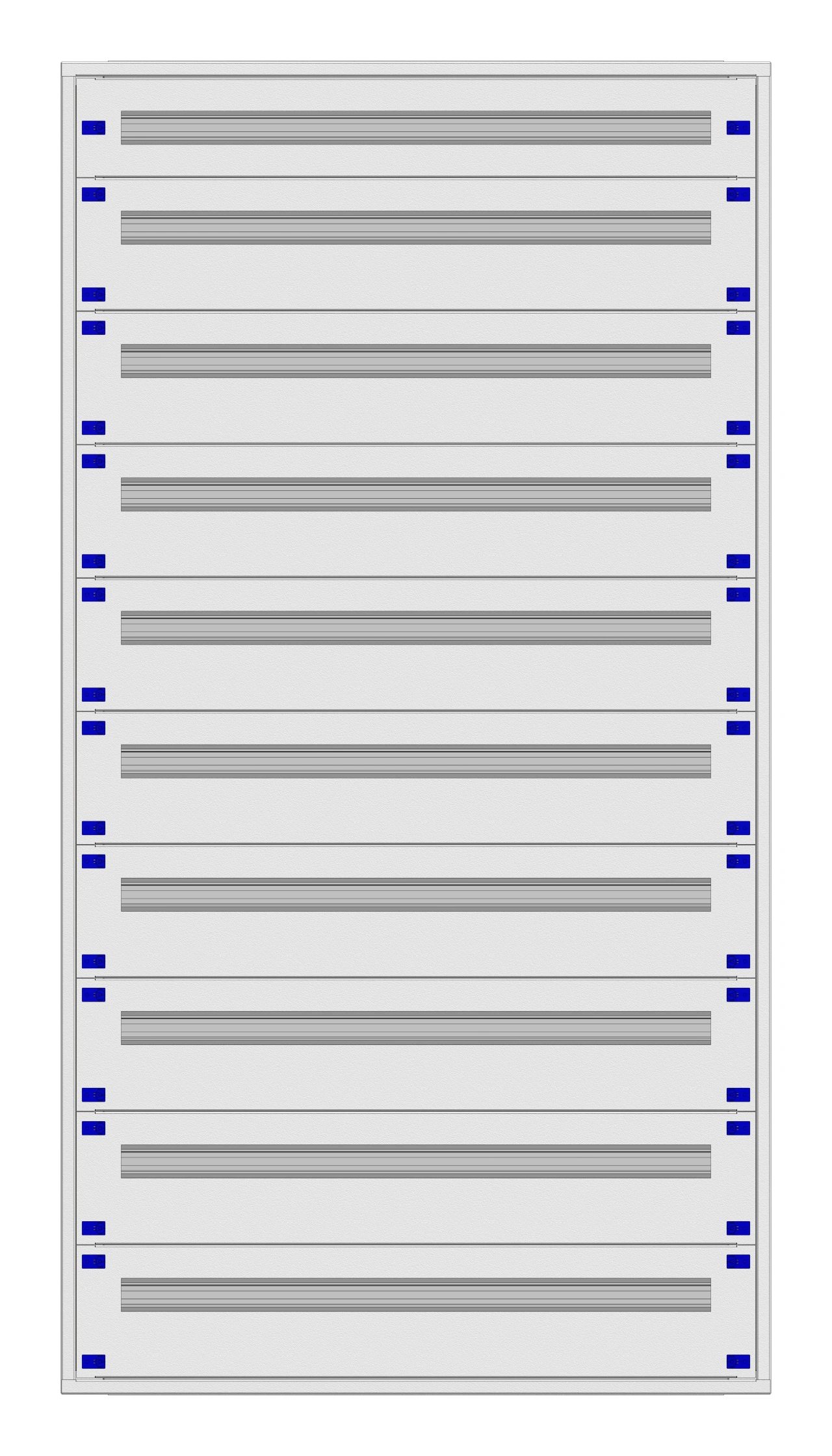 Distribution board insert KVN 40mm, 4-39K, 10-rows