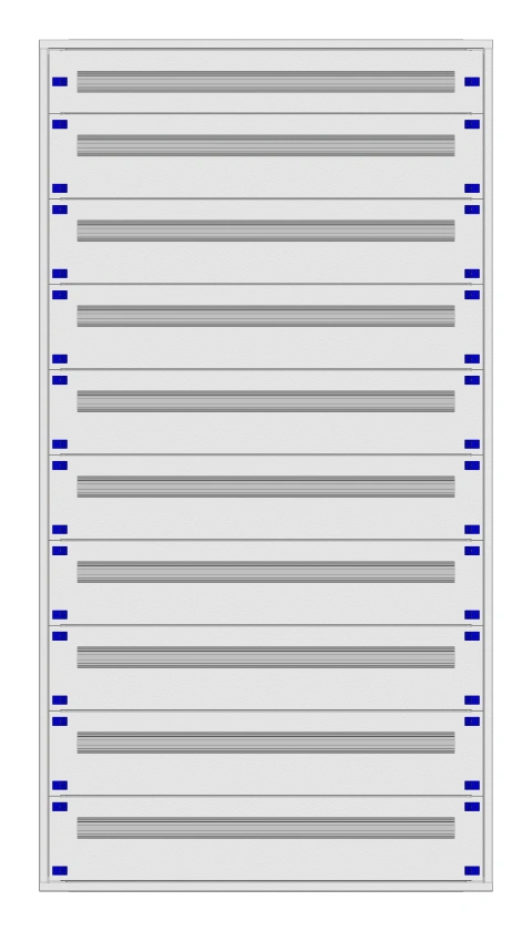 Distribution board insert KVN 40mm, 4-39K, 10-rows