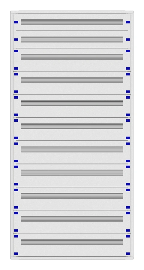 Distribution board insert KVN 40mm, 4-42K, 11-rows