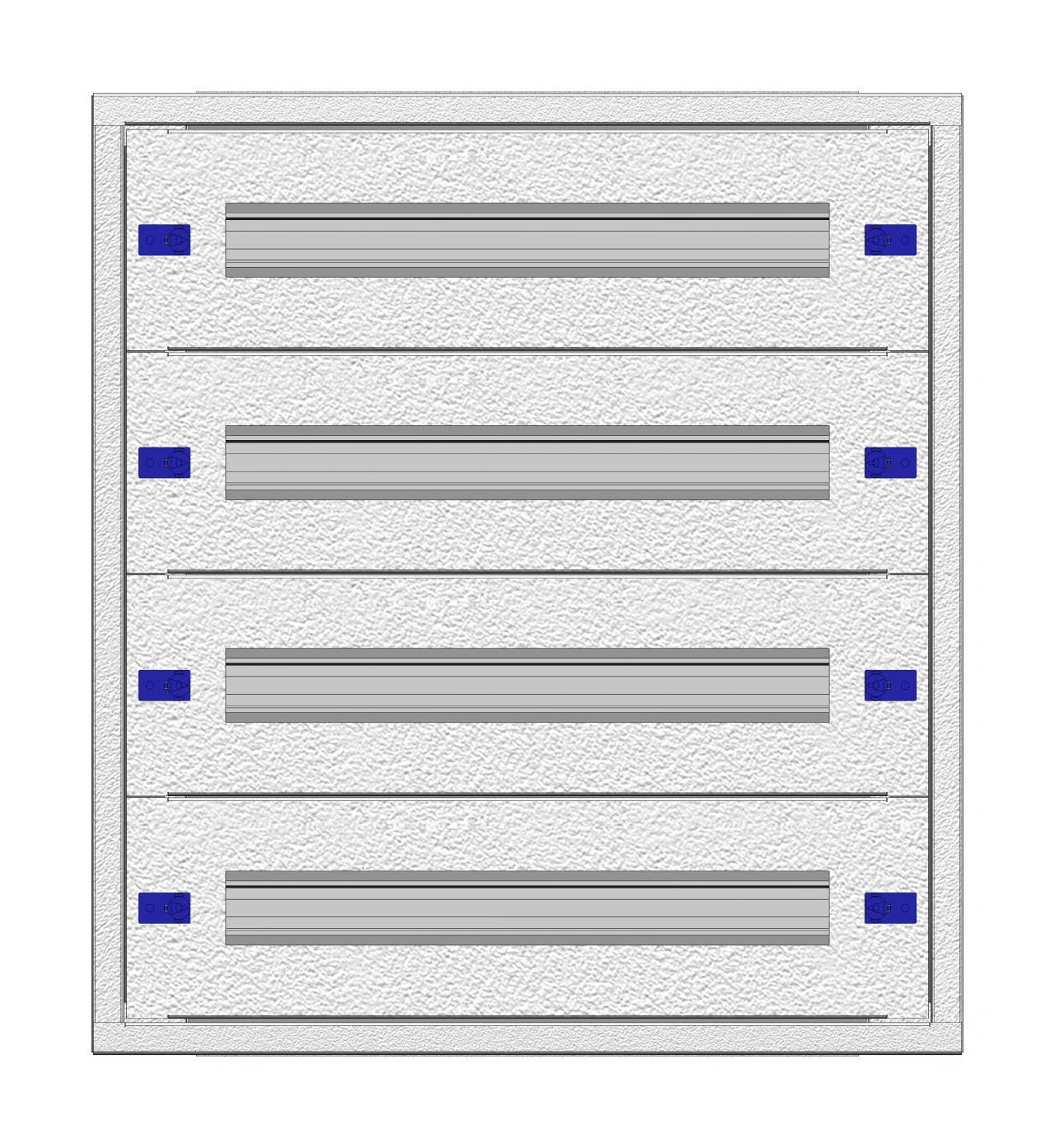 Tablou distrib. îng 2U-12UV, 4-rand, 84UH, H640L590A250mm