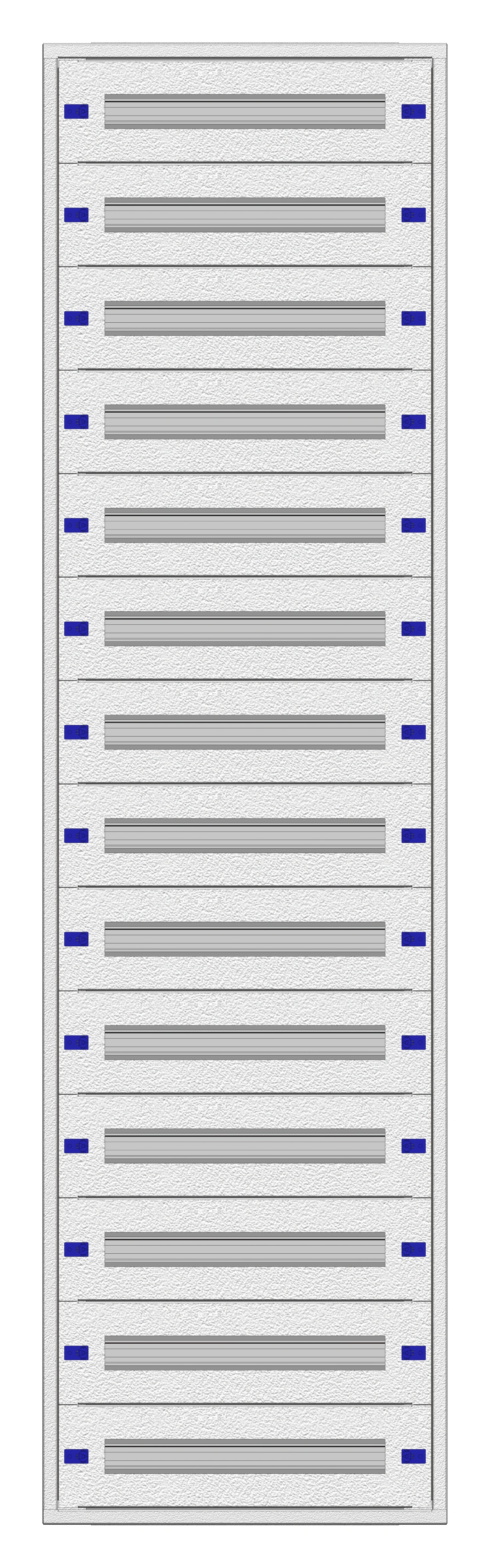 Tablou distrib. îng 2U-42UV, 14-rand, 294UH, H2025L590A250mm