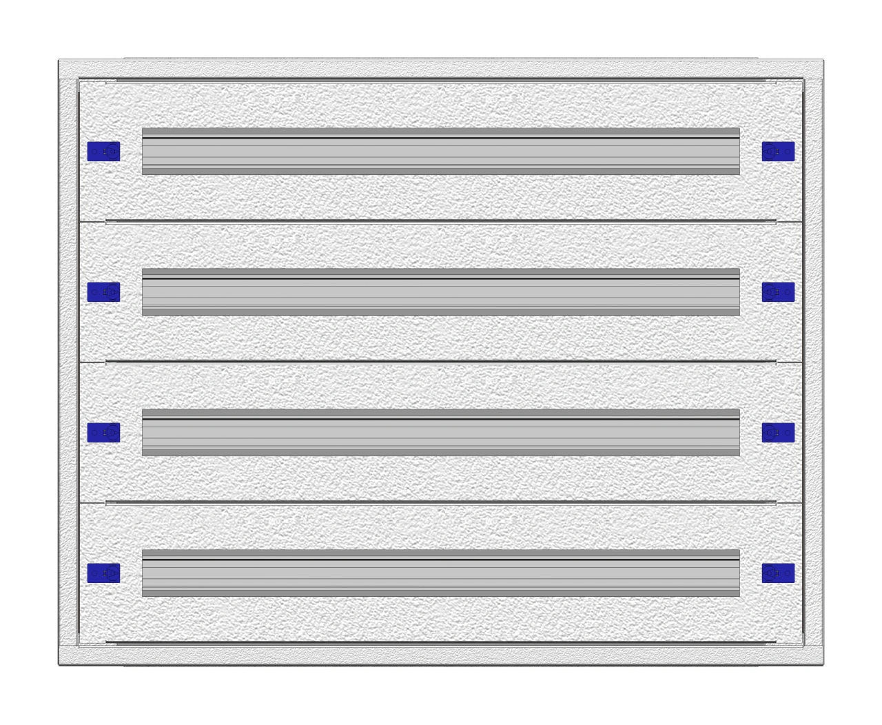 Tablou distrib. îng 3U-12UV, 4-rand, 132UH, H640L810A250mm