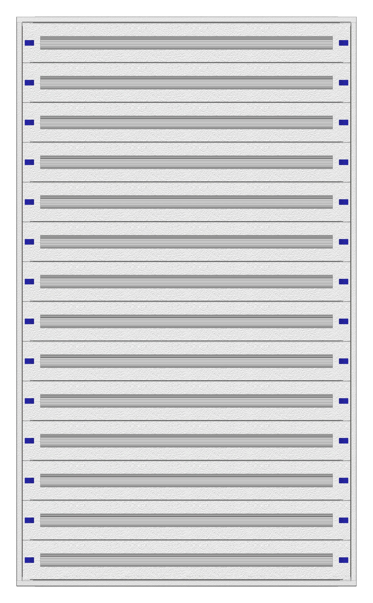 Tablou distr. îng 5U-42UV, 14-rand, 798UH, H2025L1230A250mm