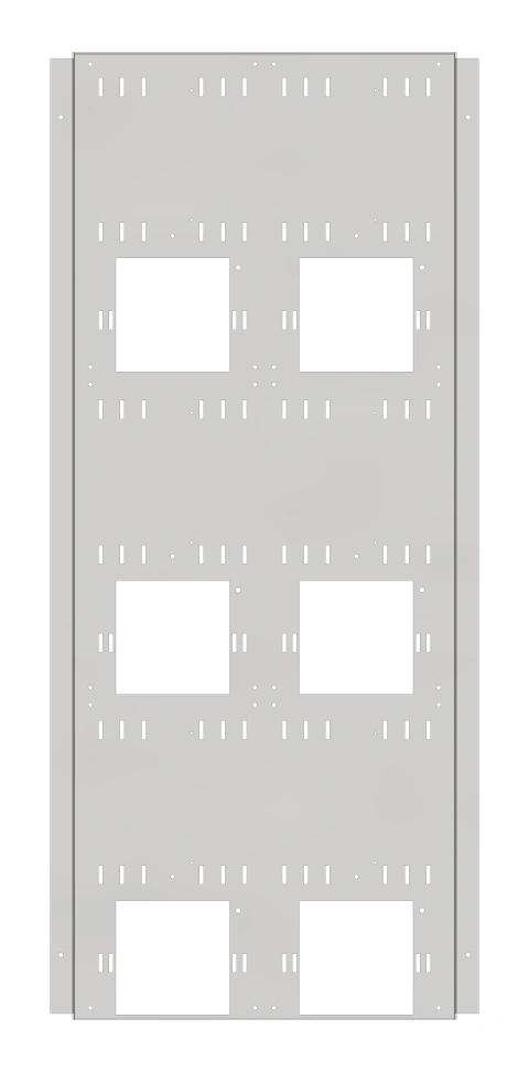 Meter box insert 3-rows, 6 meter boards / 24 Modul heights