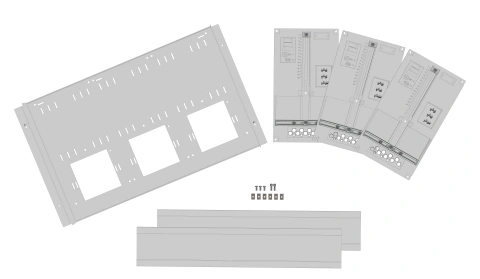 Set Meter box insert 3-rows, 6 meter boards/24 Modul heights_1