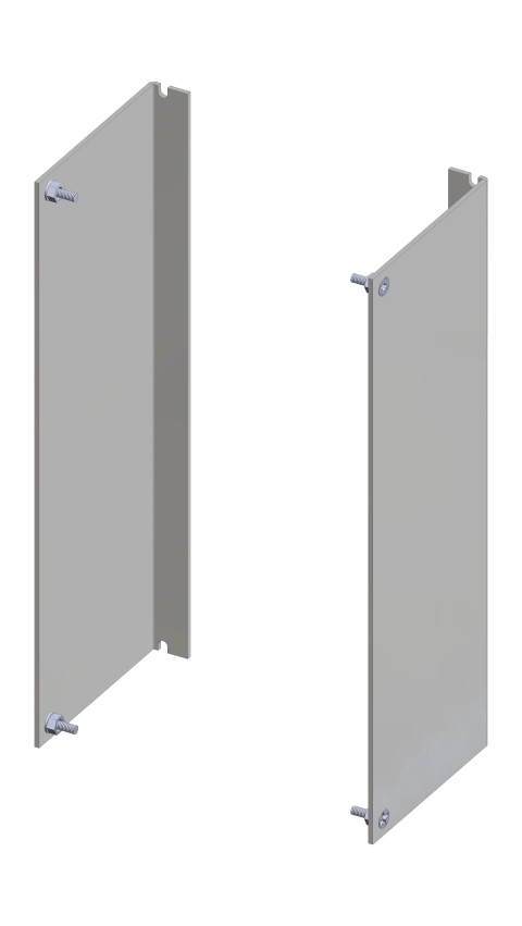 Set L-profile Side panels for meter panel 362mm 8HU