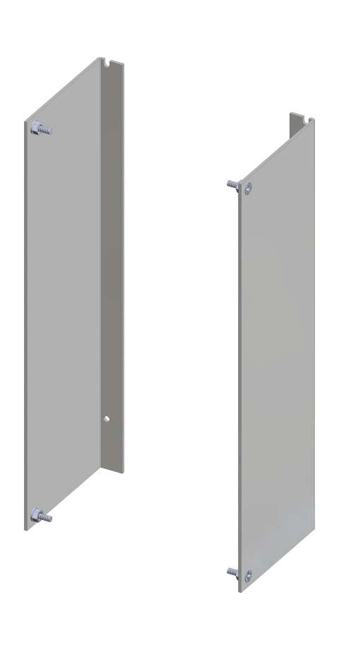 Set L-profile Side panels for meter panel 408mm 9HU