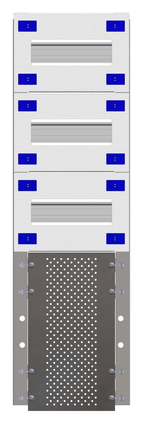 Combination Distributor Modular chassis 200mm 15HU, complete