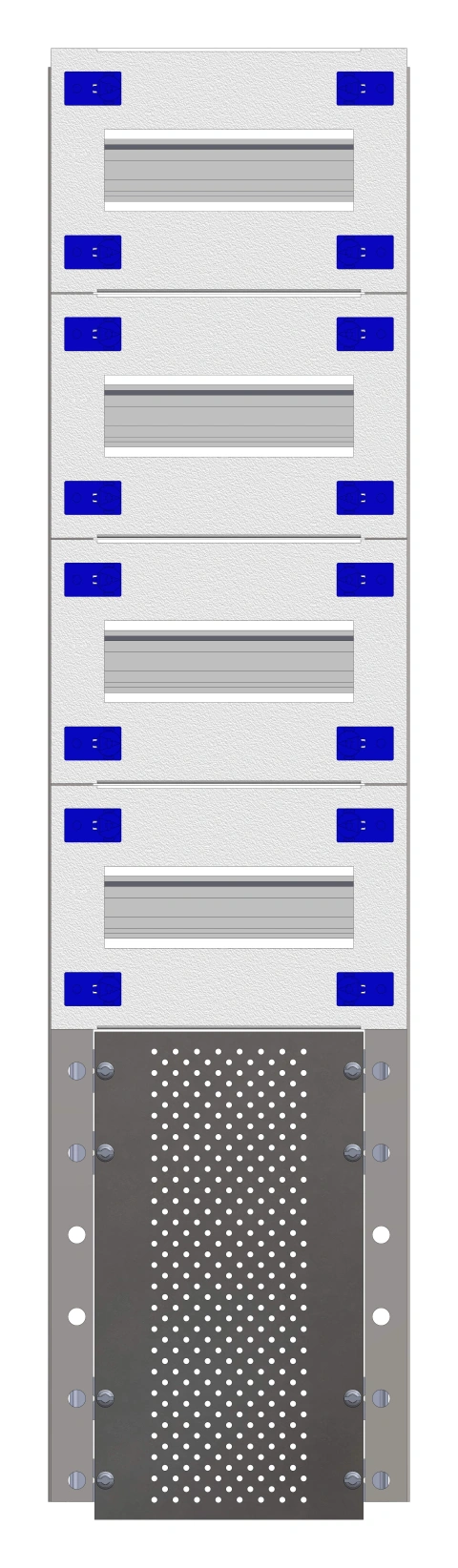 Combination Distributor Modular chassis 200mm 18HU, complete
