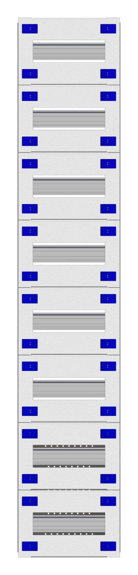 Combination Distributor Modular chassis 208mm 24HU, complete_1