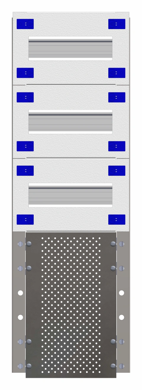 Combination Distributor Modular chassis 220mm 15HU, complete