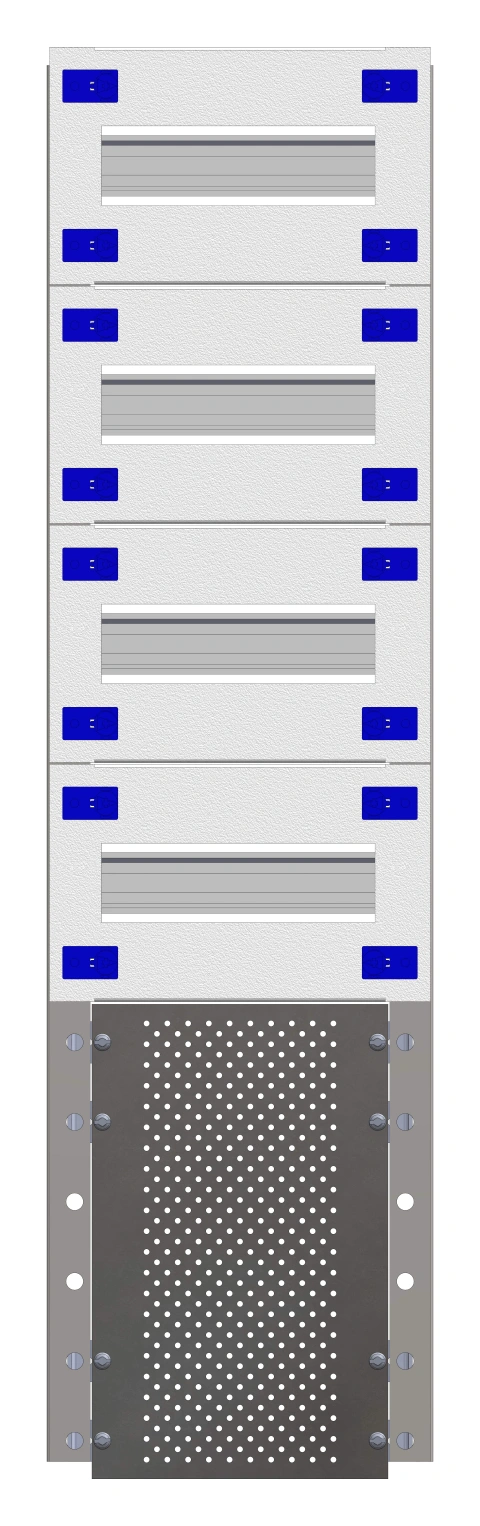 Combination Distributor Modular chassis 220mm 18HU, complete