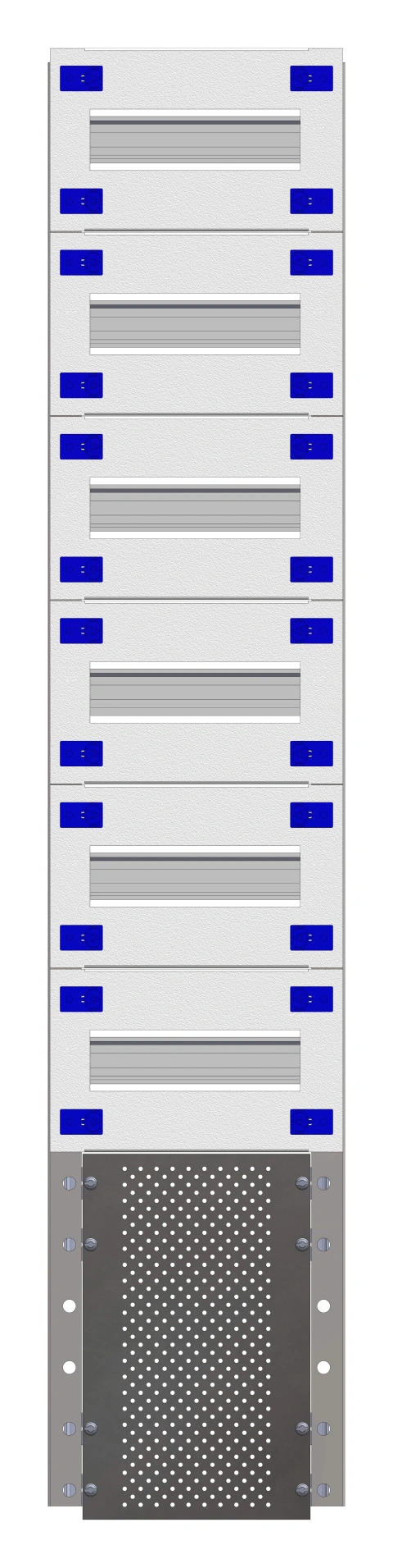 Combination Distributor Modular chassis 220mm 24HU, complete