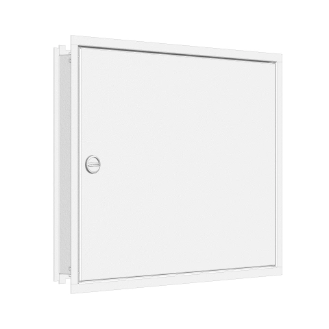 Flush-mounted frame flat + door 3-12, 3-part system, 100mm