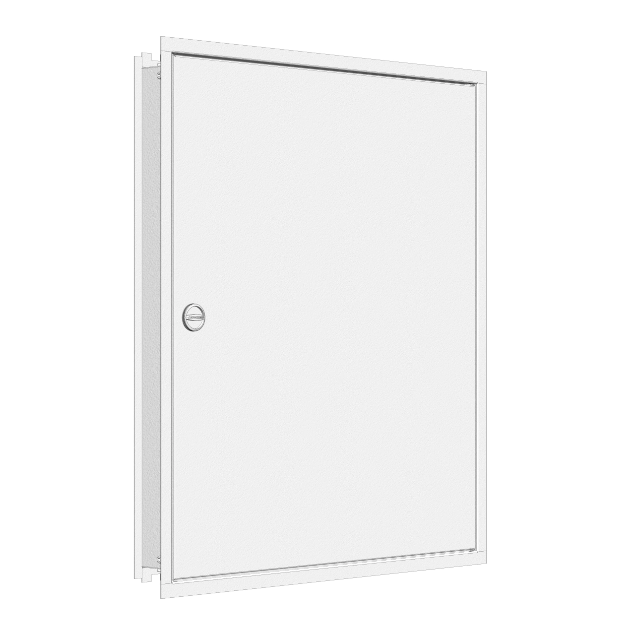 Flush-mounted frame flat + door 3-18, 3-part system, 100mm
