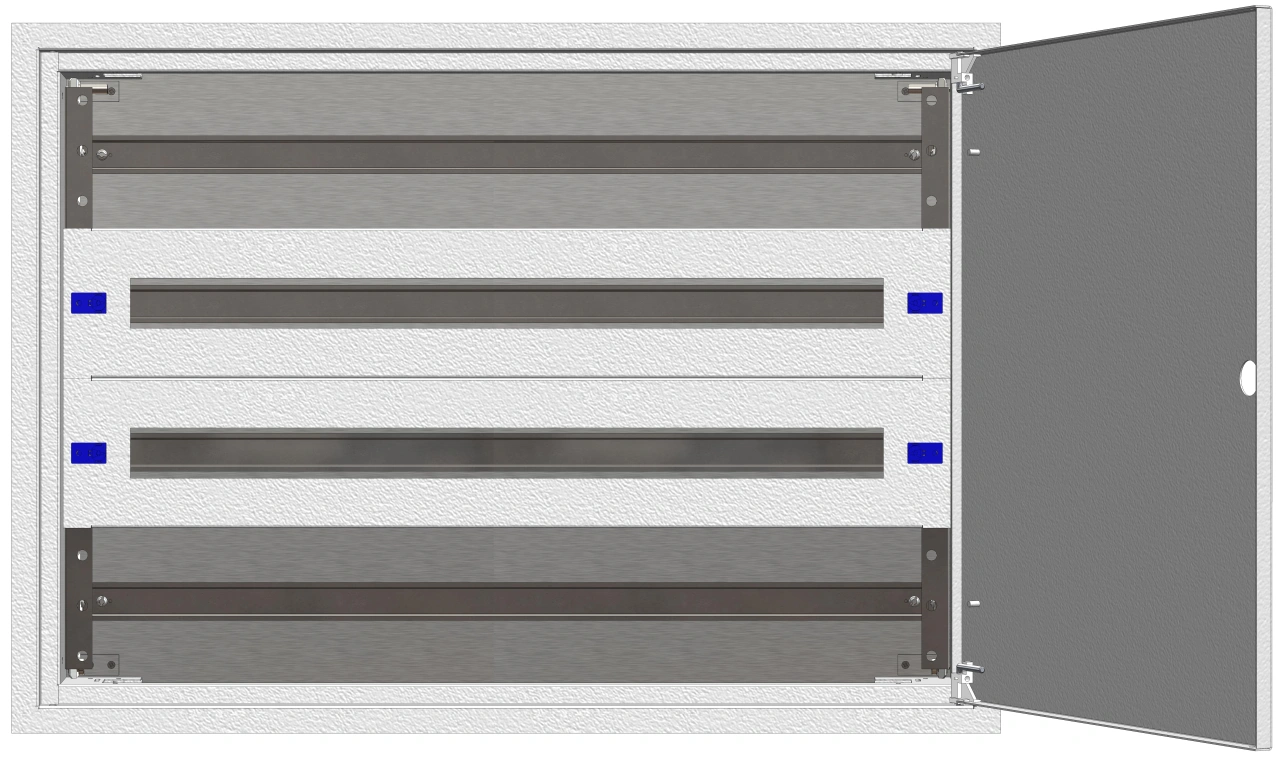 Flat Enclosure Flush mounted 3U-12K, H=640 W=810 D=100mm