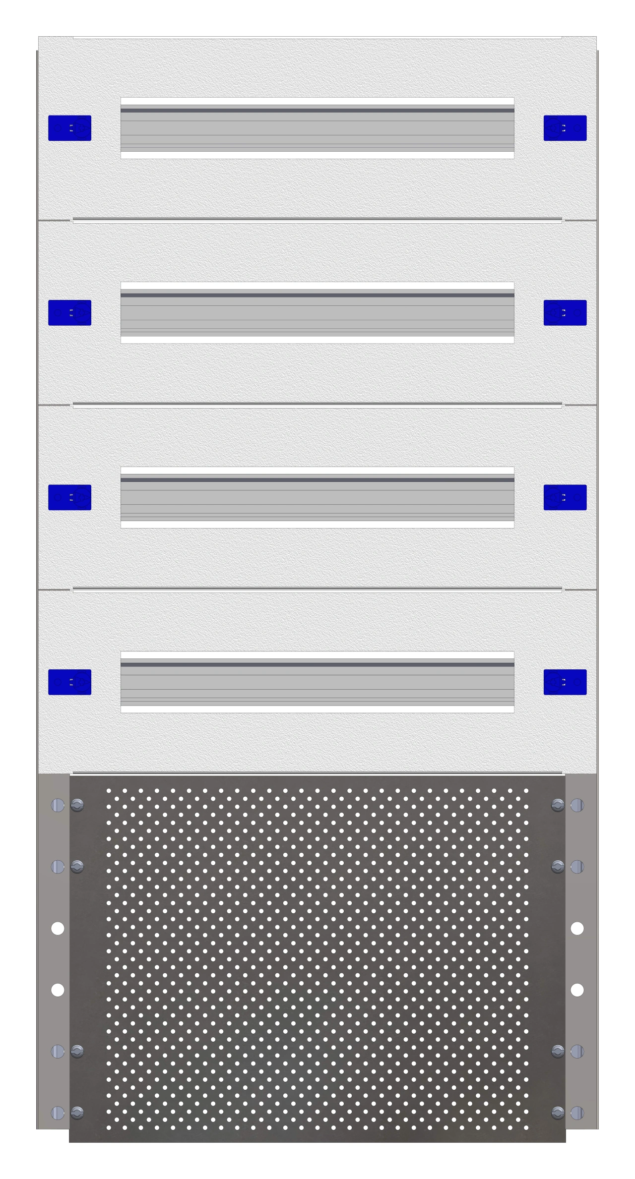 Combination Distributor Modular chassis 420mm 18HU, complete