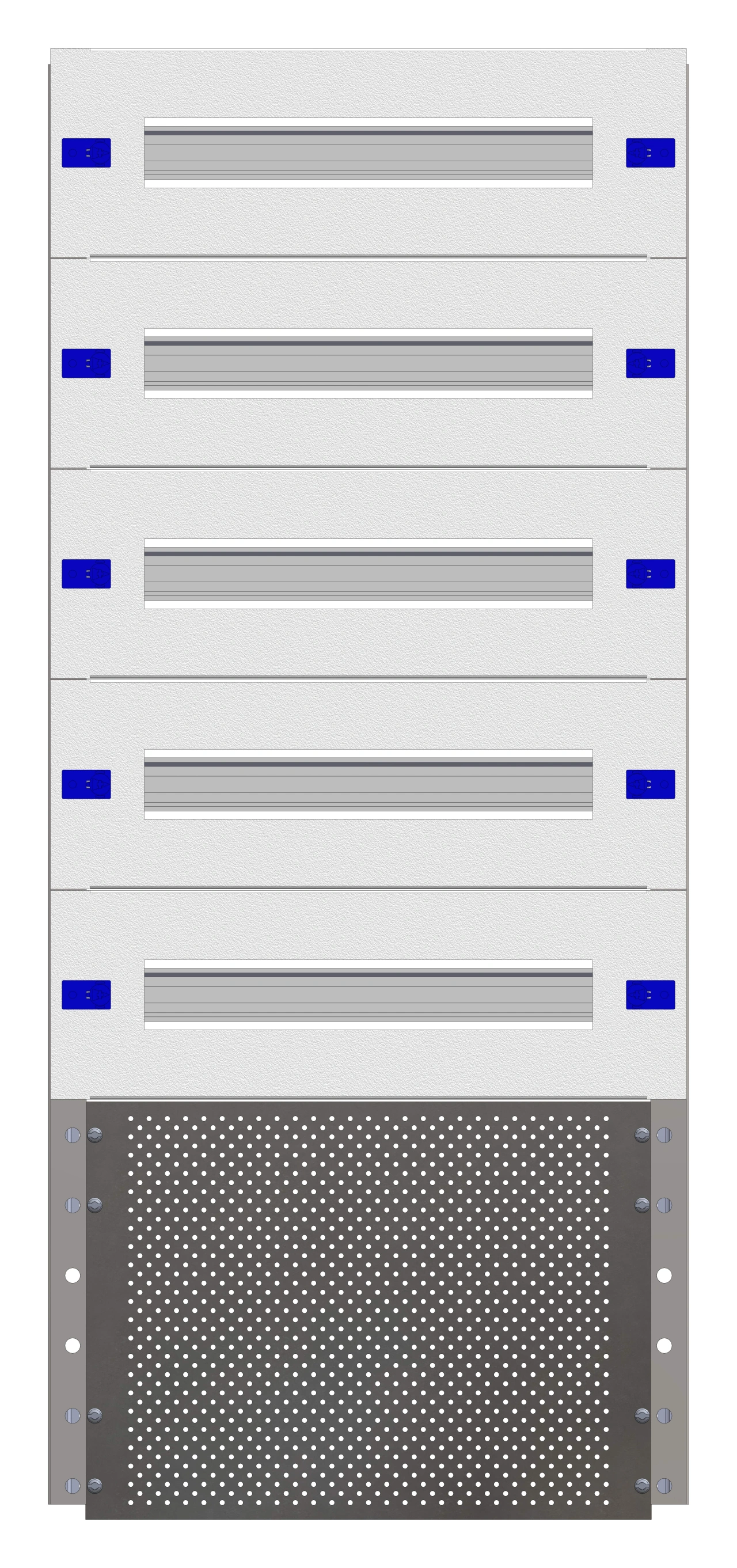 Combination Distributor Modular chassis 420mm 21HU, complete