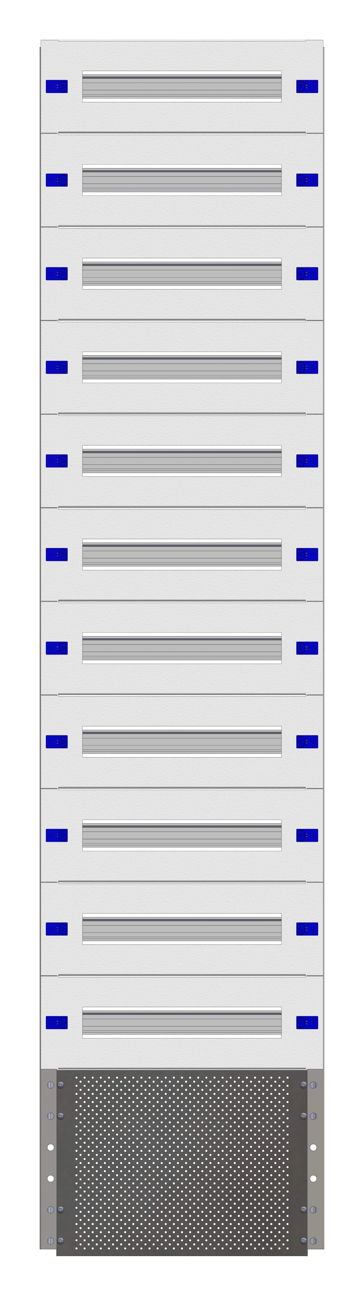 Combination Distributor Modular chassis 420mm 39HU, complete
