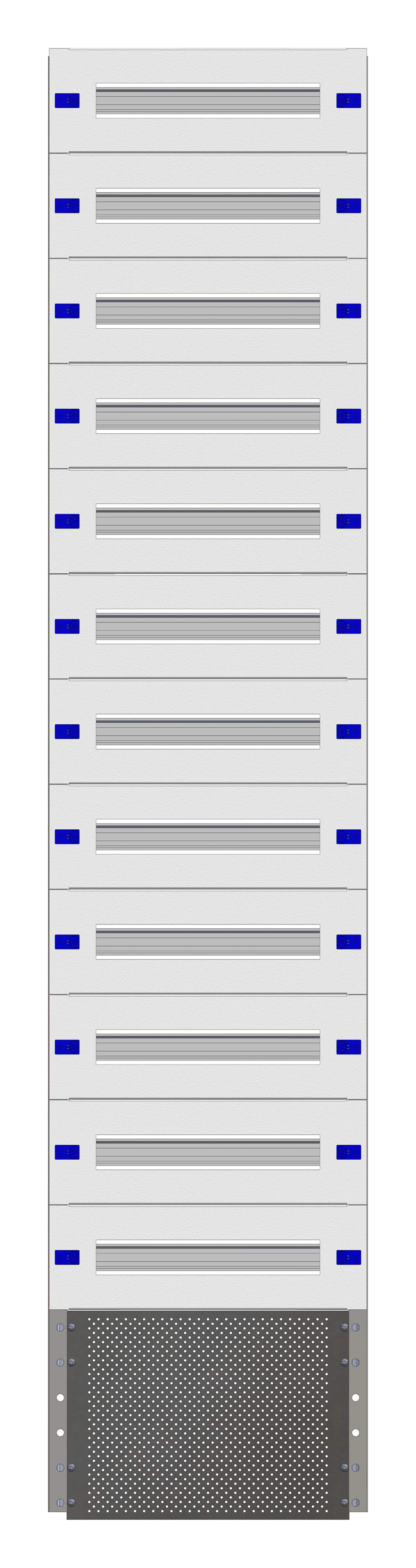 Combination Distributor Modular chassis 420mm 42HU, complete