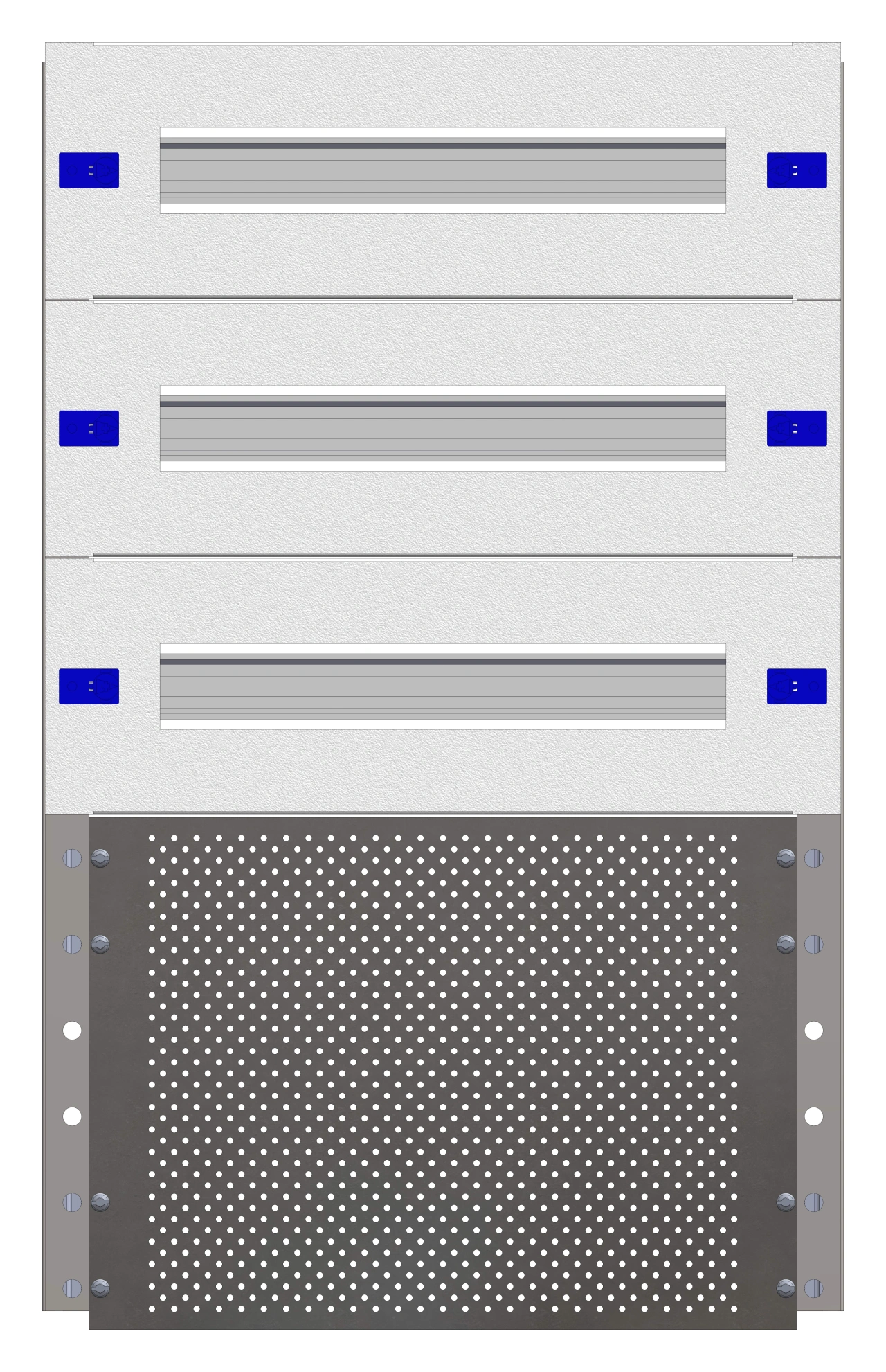 Combination Distributor Modular chassis 428mm 15HU, complete