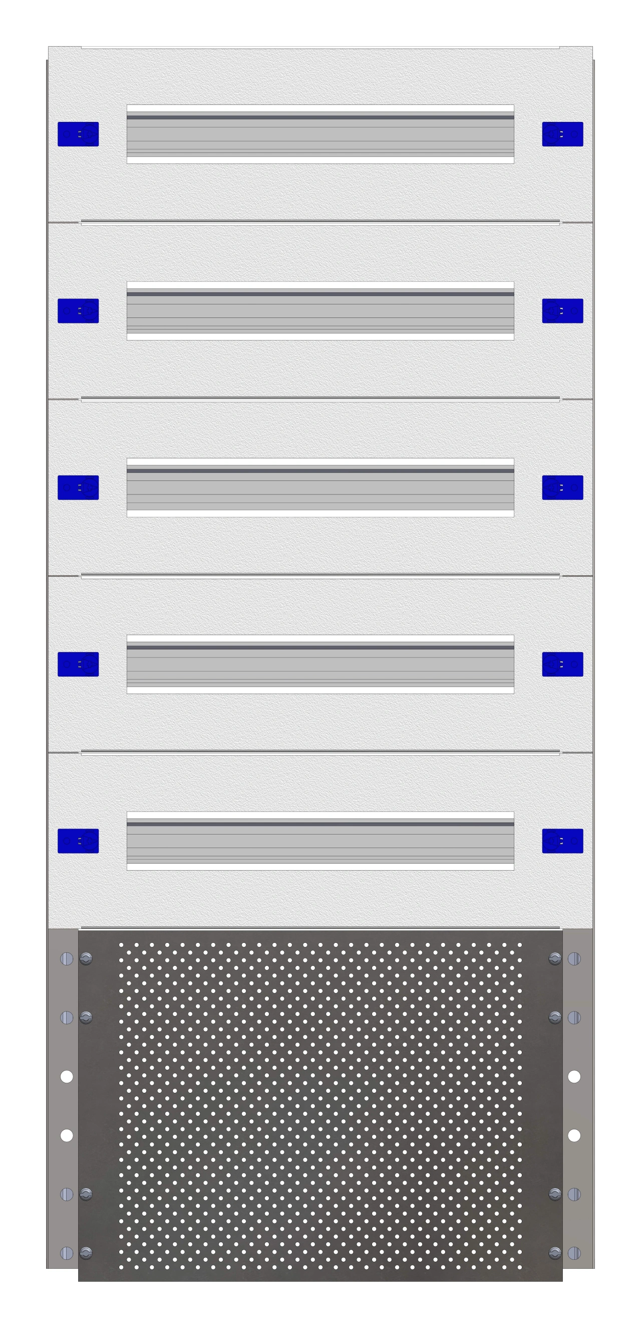 Combination Distributor Modular chassis 428mm 21HU, complete
