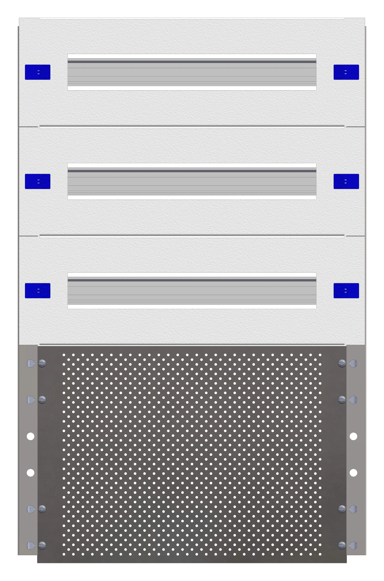 Combination Distributor Modular chassis 440mm 15HU, complete