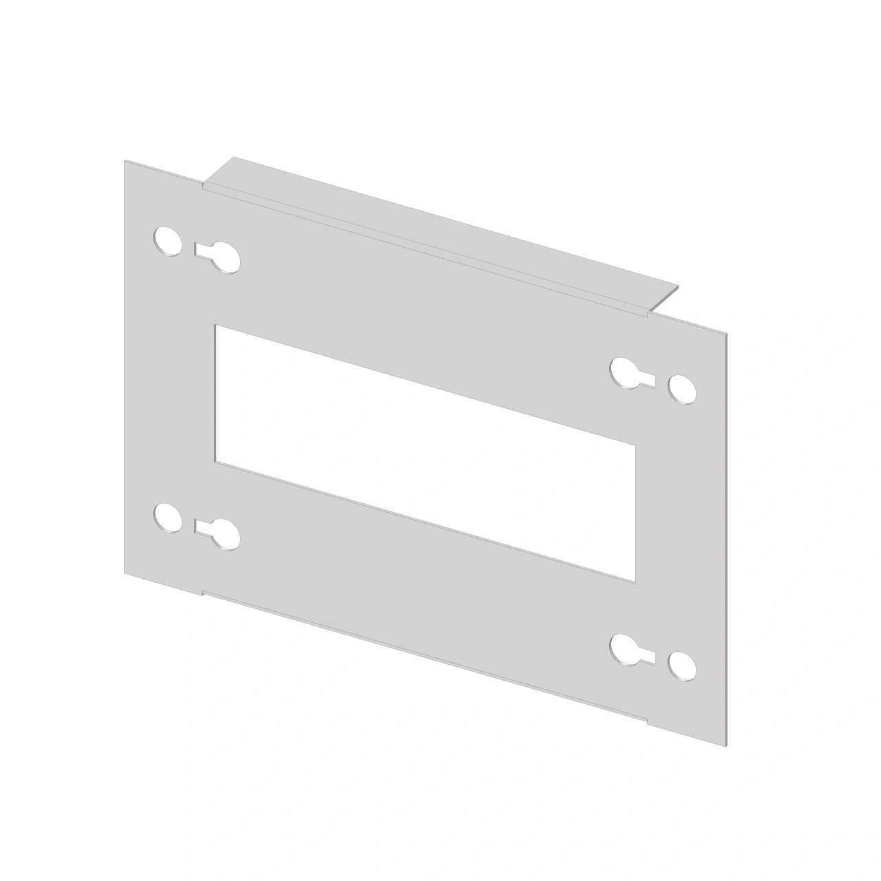 Slotted front Plate 200mm G3 sheet steel, 7MW for wide 5