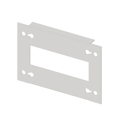 Slotted front Plate 200mm G3 sheet steel, 7MW for wide 5