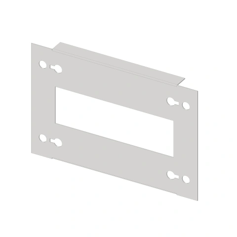 Slotted front Plate 208mm G3 sheet steel, 7MW for wide 2