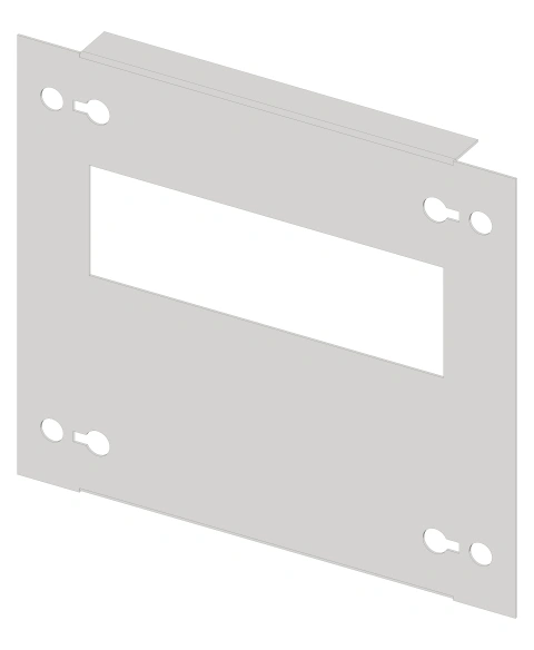 Slotted front Plate 208mm G4 sheet steel, 8MW for wide 2