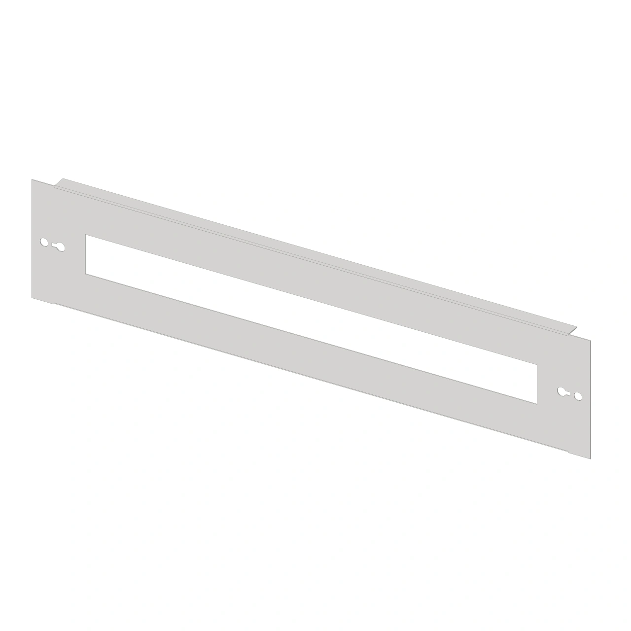 Slotted front Plate 648mm G3 sheet steel, 32MW for wide 4