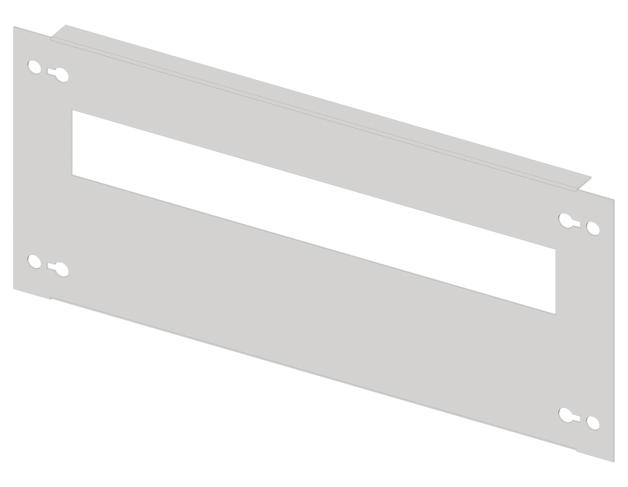 Slotted front plate 420mm G4 sheet steel, 20MW