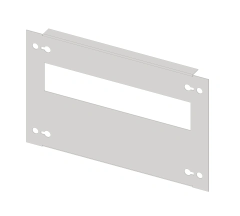 Slotted front plate 220mm G4 sheet steel, 8MW