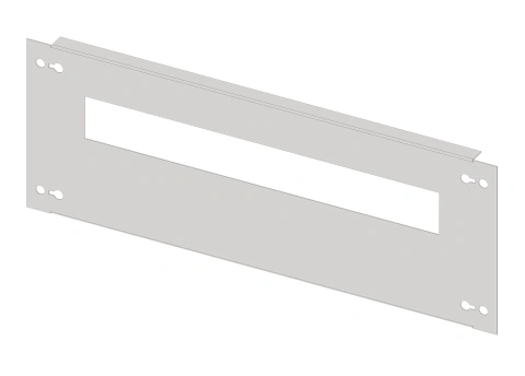 Slotted front plate 220mm G4 sheet steel, 18MW