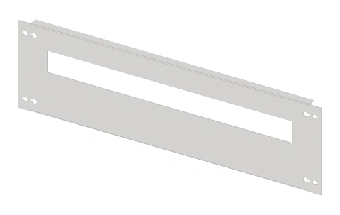 Slotted front Plate 640mm G4 sheet steel, 29MW for wide 5