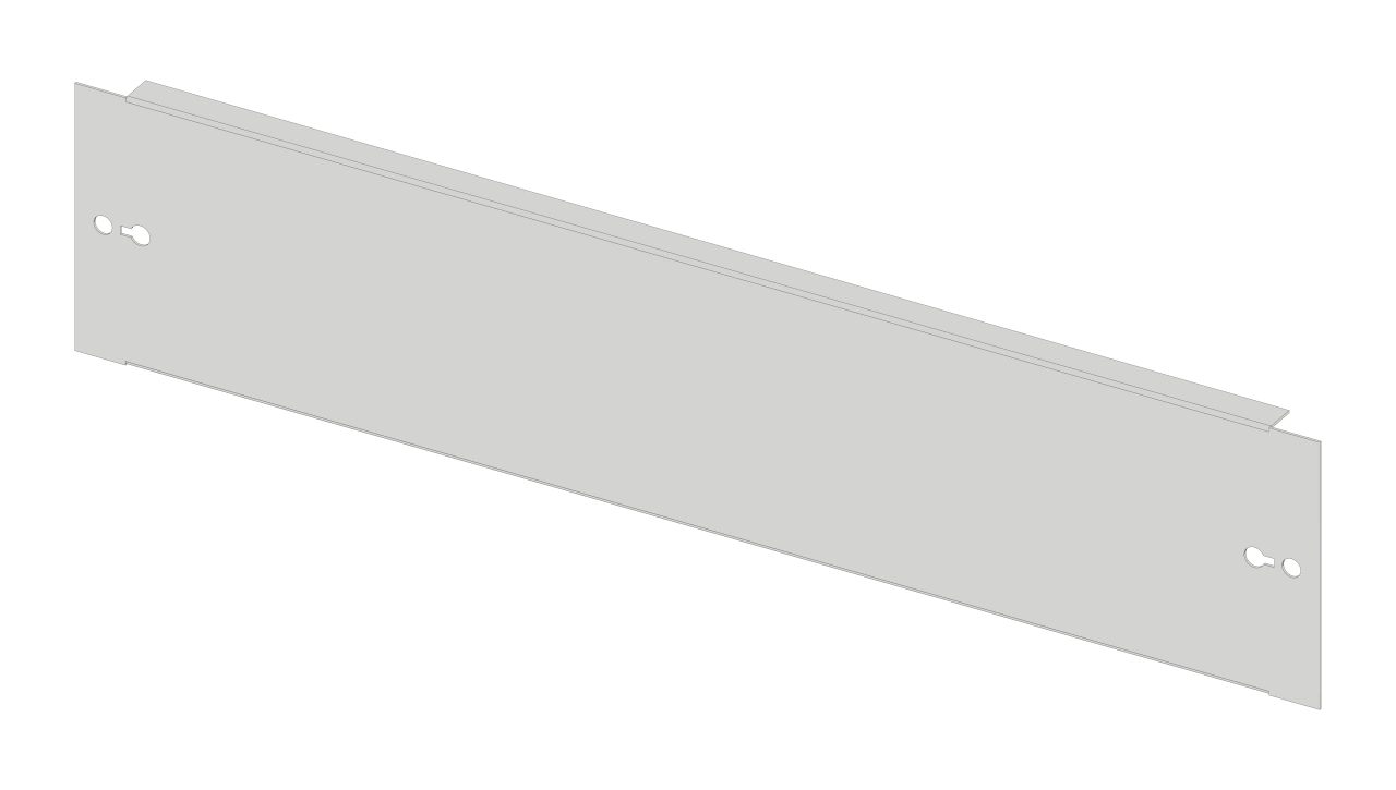 Front plate 640mm B3 sheet steel, for wide 5