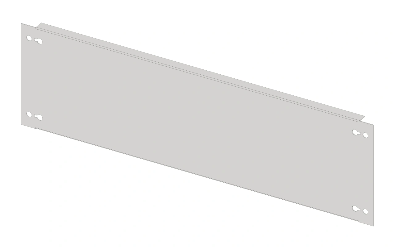 Front plate 640mm B4 sheet steel, for wide 5
