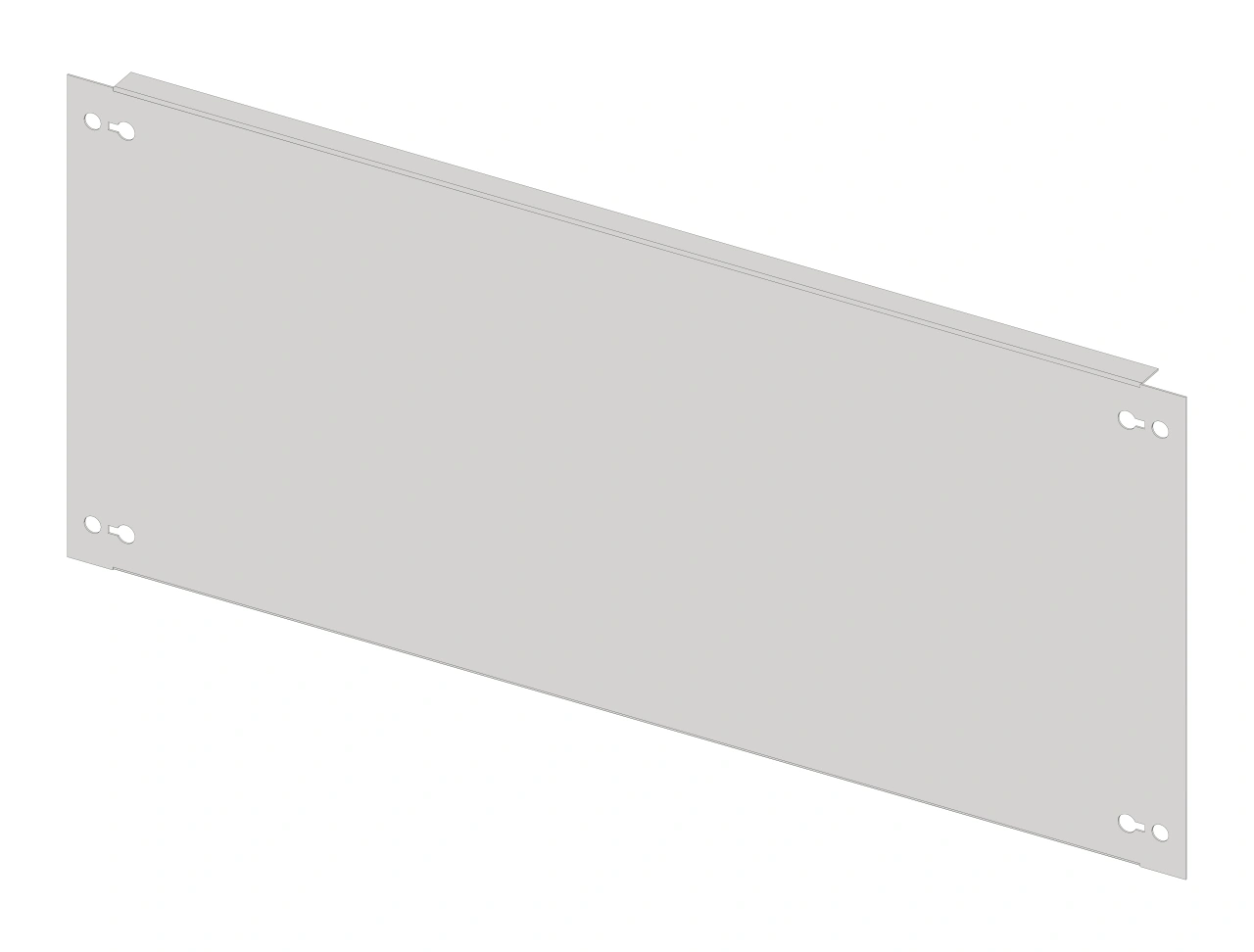 Front plate 640mm B6 sheet steel, for wide 5