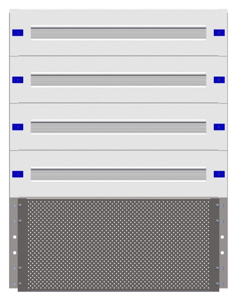 Combination Distributor Modular chassis 640mm 18HU, complete