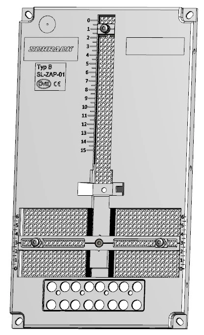 Meter Mounting Board grey with Plastic fixing, Type B