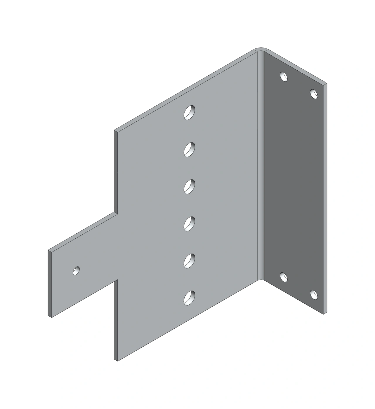 Duct angle for 60mm wiring ducts for terminals